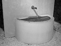 Wasserhahn aus Edelstahl