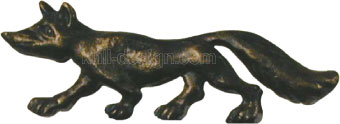 fuchs als wandschmuck oder auf haus-nummer-blende