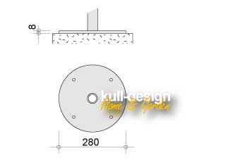wall rosette 0-08-28-0cm