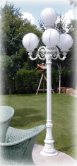 gartenleuchte kandelaber landhausleuchte aussen