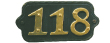 hausnummer, blende,  blattgold