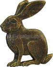 hase sitzend halbplastisch