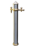 edelstahl gartenbrunnen design exklusiv