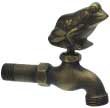 gartenwasserhahn aussenventil bronze frosch