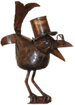 dachrinnenfigur kupferrabe
