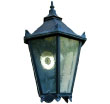 Wall lamp with copper roof
