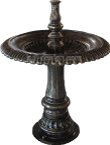 springbrunnen, gartenbrunnen, wasserschale