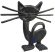 katze skulptur kupfe