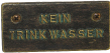 hinweisschild kein trinkwasser
