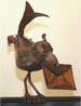 dachrinnenfigur kupferrabe
