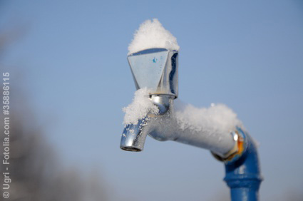 Damit der Wasserhahn nicht einfriert!