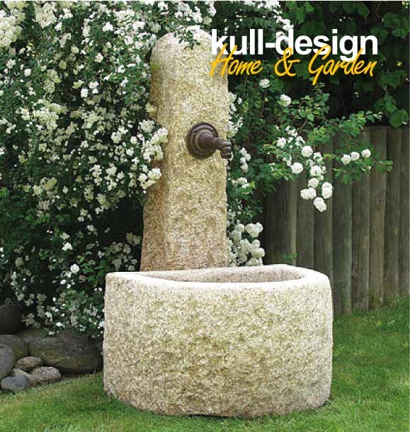 natursteinbrunnen garten, kull design, Design ideen