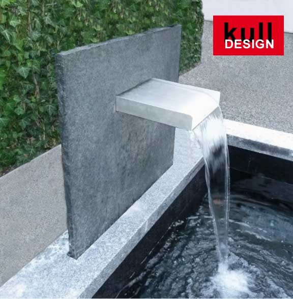 Edelstahl wasserfall für ihren gartenteich