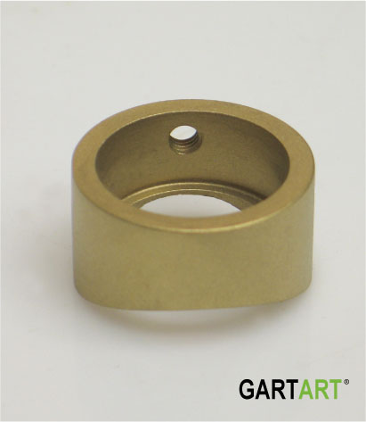 Caliper disc made of brass as a spare part for the garden fountain