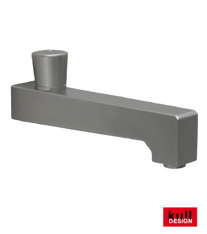 Design stainless steel water tap 4-angular with a length of 25 cm above with smooth round-rotary handle. In the front is a pearl is built in, in the fine thread M24 can also be installed various screw parts such as garden hose connection or drinking stora