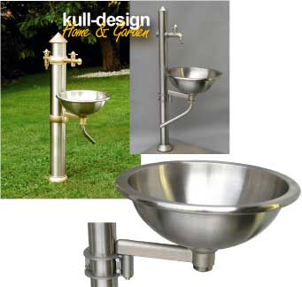 tap made of stainless steel- handgrip or mailbox – you get it at kull-design!