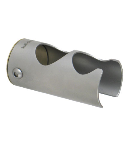 Clutch holder in stainless steel finish