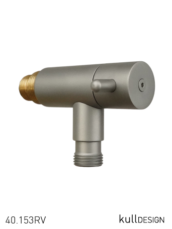 Faucet constructed of stainless steel with a convenient rotary valve
