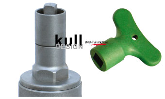 tap made of stainless steel- handgrip or mailbox – you get it at kull-design!