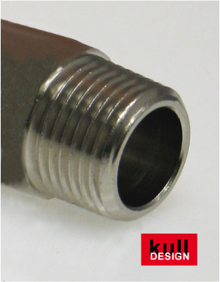 Threaded connector in stainless steel