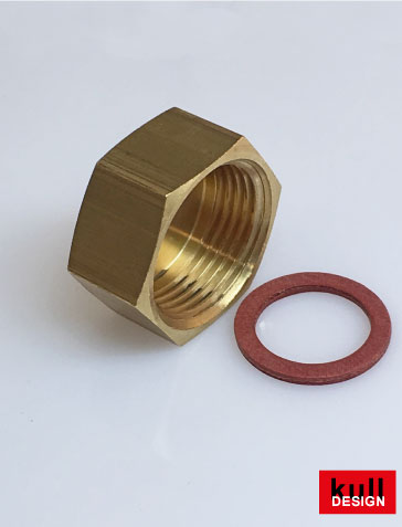 Brass cap with 3/4