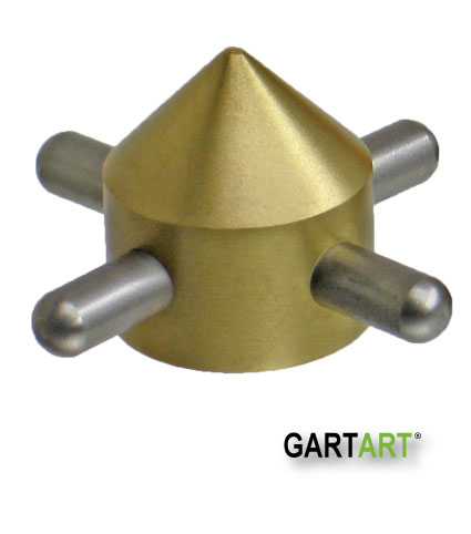 Handle with stainless steel pins as a spare part for the garden fountain faucet