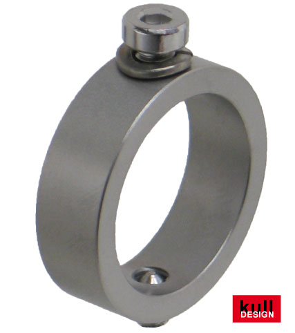 Retaining ring device in stainless steel finish for the faucet