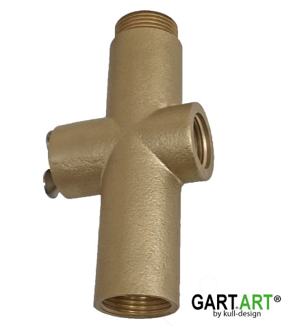 Gart+Art® base body to wall shower in Brass look