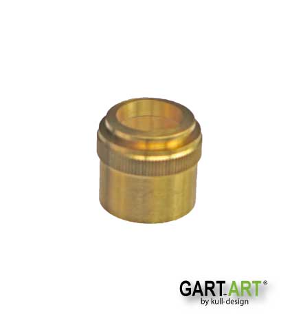 Brass retaining ring for rotary handle on the tap