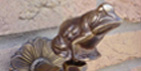 Gartenwasserhahn Frosch Bronze